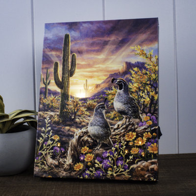 Bouley - Quail Vista 8x6 Lighted Tabletop Canvas