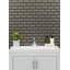 Carreau de mosaïque murale en verre brillant 12 po x 12 po Tactiq Brunox Subway