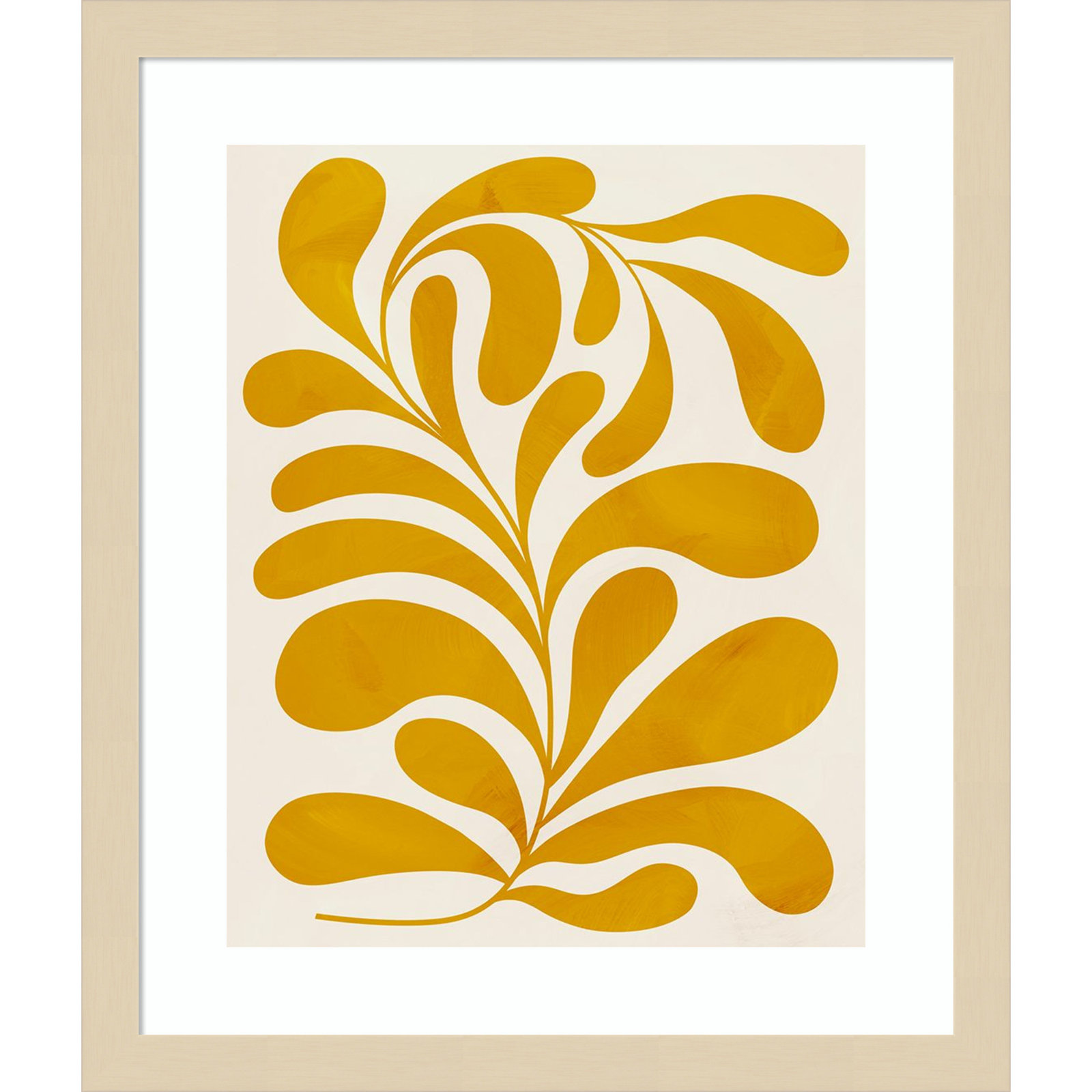 Goldenrod II by Grace Popp, Natural, 17" H x 15" W x 1" D