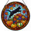 Panneau de vitrail pour chat 12 "H Autumn