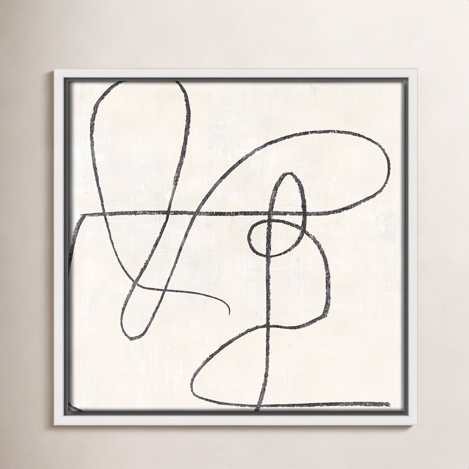Juxtaposing, 13.5" H x 13.5" W, White