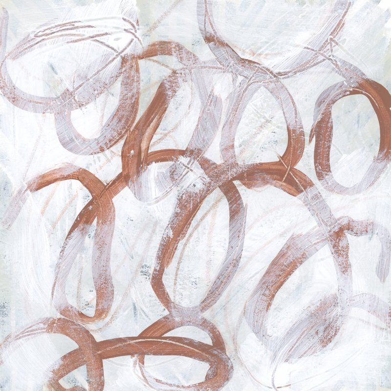 Rust Thread IV by June Erica Vess - Wrapped Canvas Art Prints, 30cm H x 30cm W x 3.8cm D