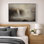 «Warm Beige Waterfall», art de paysage, photos de salon, impression sur toile encadrée