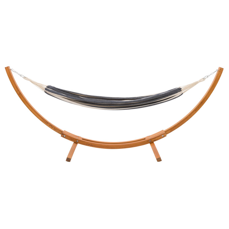 Hamac classique avec support Difranco, Bleu marine/blanc