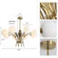 8-Light Glass Globe Chandelier