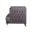 Chaise d'appoint moderne en velours avec coussin