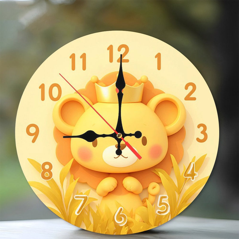 Adorable horloge lion
