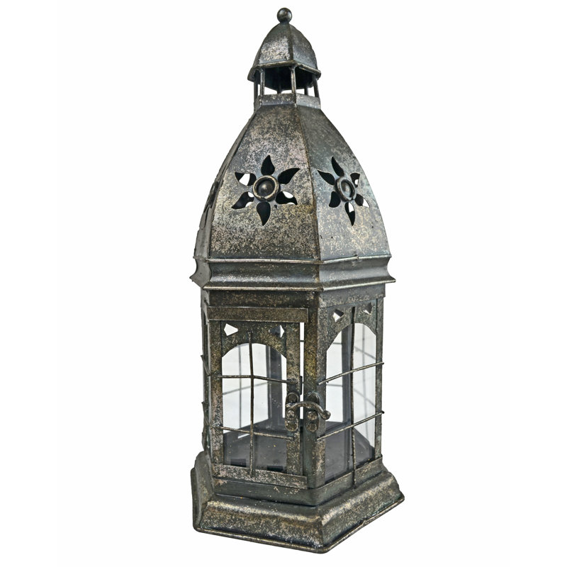 Lanterne en dôme en métal et verre