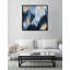 «Abstract Gold Blue Fall Paint», reproduction d'art graphique encadrée-25408812-25408817
