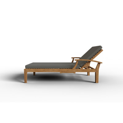 Outdoor Teak Chaise Lounge