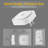 2-Pack Plug-In Dimmable Night Lights With Motion Sensor And Dusk To Dawn Sensor, 3 Sensor Modes-107623400