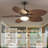 44/52" Palm Tropical 5 Blade Ceiling Fan-1344132731-1344132725