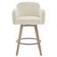 Tabourets de bar pivotants en chenille avec accoudoirs-2048631168