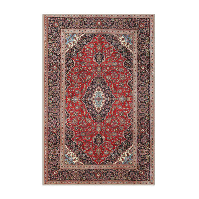 Tapis traditionnel rouge / beige Diahna