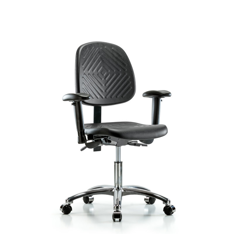 Chaise de travail, Casters, Included, Grey