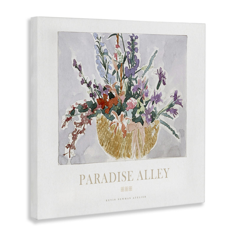 Panier de fleurs Paradise Alley, conception de Jadei, H 17 po x l 17 po