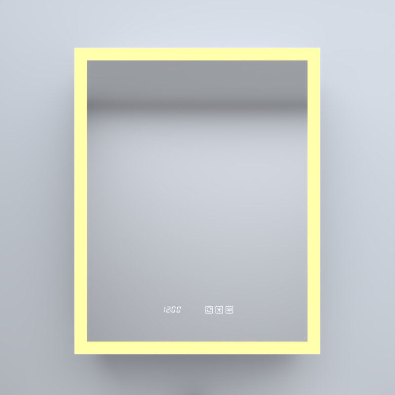 Miroir à DEL réglable en aluminium