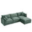 Canapé modulaire personnalisable en L Chenille