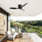 Turboflow 2" Flush Mount Ceiling Fan without light, 3 Reversible Blades, with 6 Speeds Reversible DC Motor,Low Profile Ceiling Fan with no light-280805176-280805180