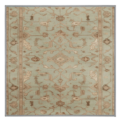 Machine Washable Afyon Brown Area Rug