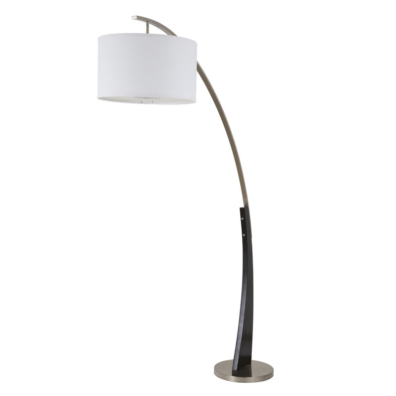 Lampe sur pied arquée 72 "Bergerac, Blanc