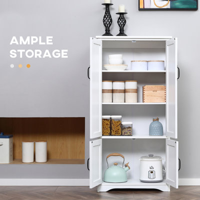 HOMCOM 48.5" Farmhouse Kitchen Pantry