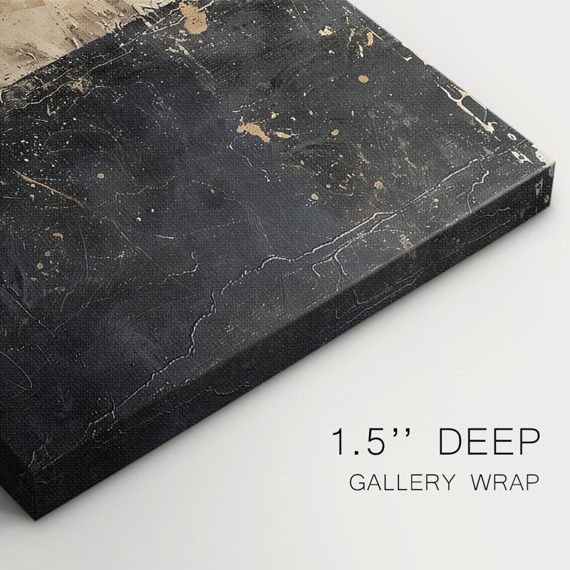 ABSTRACT Series CCDXL - Toile tendue avec châssis de qualité supérieure - Prêt à être accroché, H 60 po x l 40 po