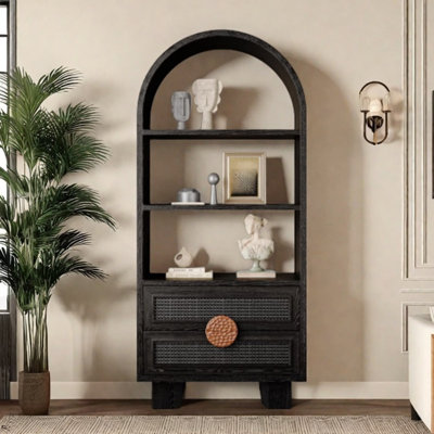 Black Minimalist Display Cabinet