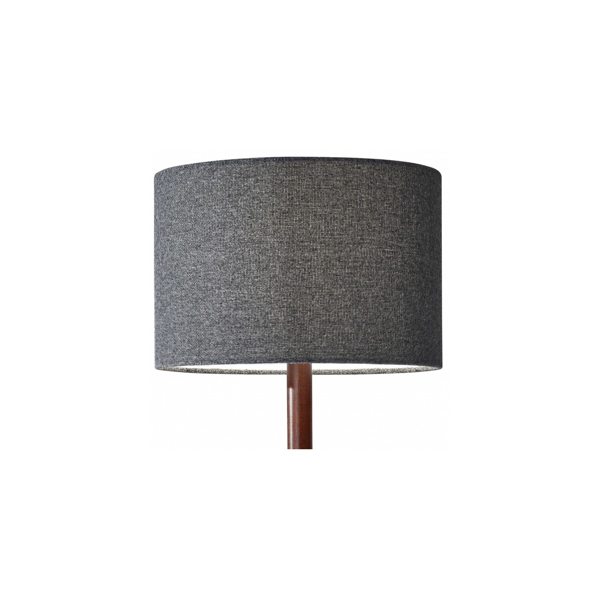 Phipps Solid Wood Table Lamp, Dark Gray, Walnut