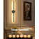 32'' Battery Operated Wall Sconces with Remote Control, Dimmable Wall Sconces Set of Two, 350°Rotate
