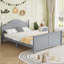 Lit plateforme en bois avec tête et pied de lit-69759044-69759047