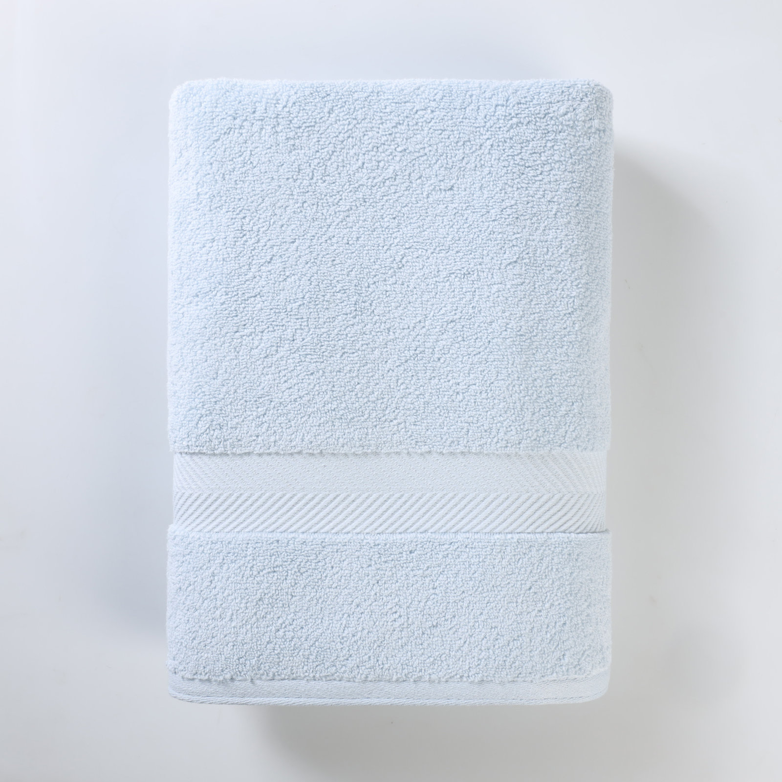 Rane Plush Cotton Bath Towel, Pale Blue