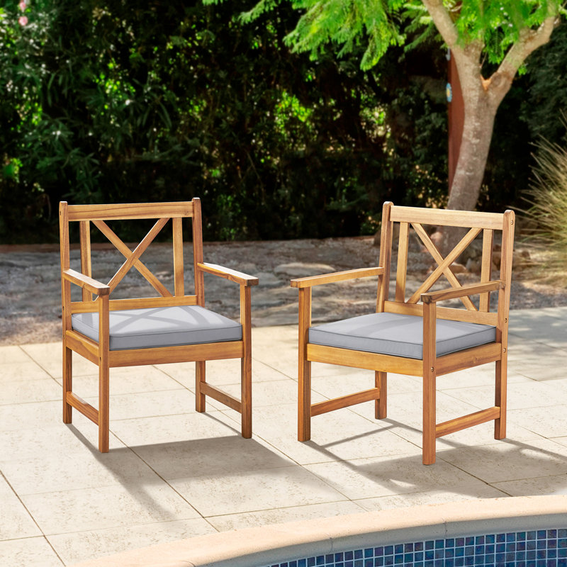Chaise de patio avec coussins Manchester