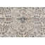 Tapis turc rétro dans des tons neutres doux avec des motifs floraux élégants et des décorations faites à la main en beige et gris