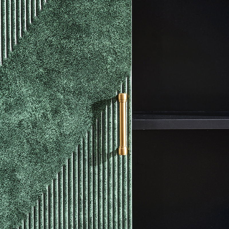 Bibliothèque moderne et simple avec lumière de luxe, Green