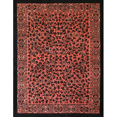 Chinese - Art Deco Knotted Wool Antique Room Size 1920s Rectangle Rug