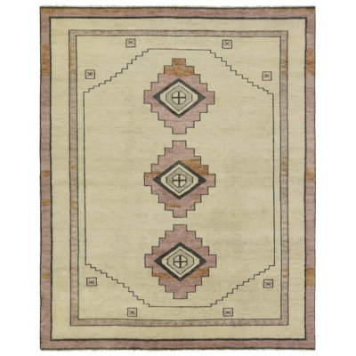 Jaipur Living Kyrenia CYP04 Handknot Medallion Blue/White Area Rug (9'X12')