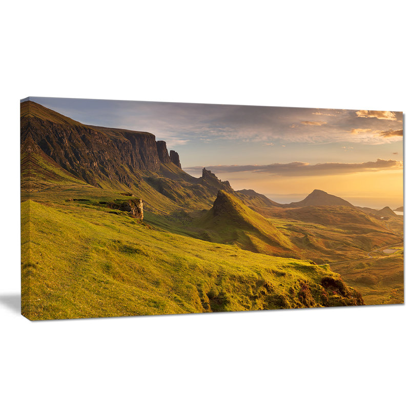 « lever à quiraing écosse », reproduction de photo sur toile tendue, H 16 po x l 32 po x P 1 po