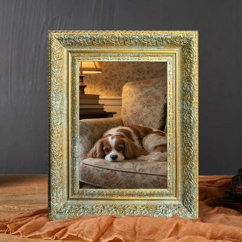 Cadre photo mural 8 pièces x 10 po or antique 8 pièces, Antique Gold, 1, 8" W x 10" H