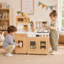 Teamson Kids - Little Chef Cyprus Medium Play Kitchen - Light Oak/White