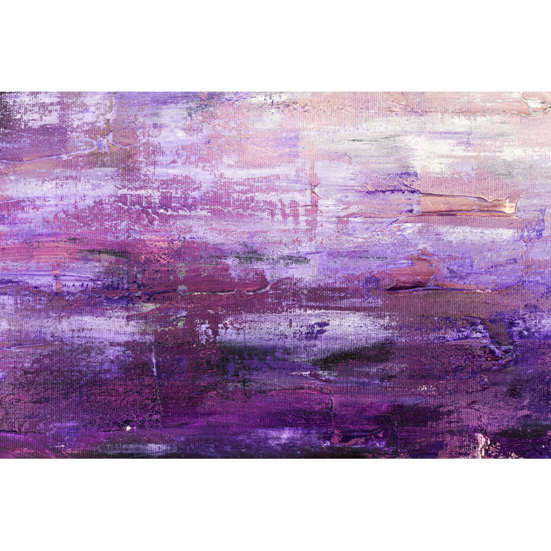 «Frenda», peinture à l'huile abstraite par Yakubovalim, H 8 po x l 12 po