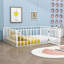 Lit de sol en métal avec clôture et porte Idonah-91886664-91886667