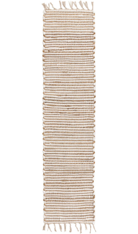 Kejsi Cotton Abstract Indoor Rug, Runner 1'2" x 5'1"