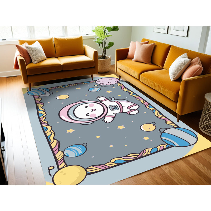 Tapis pour enfant Zoomie Kids, Rectangulaire 2 pi x 3 pi
