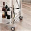 Chariot-bar moderne argenté - élégant et pratique