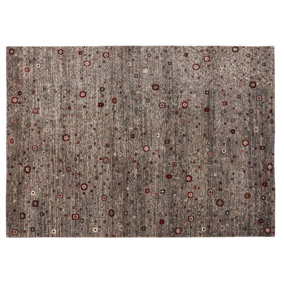 Abraham Handwoven Wool Grey Rug
