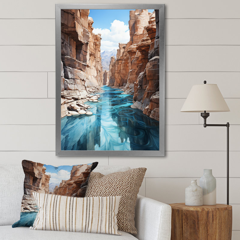 Beiro Canyon Endless Journey 8 - impression, H 40 po x l 30 po x P 1,5 po, Cadre photo argenté