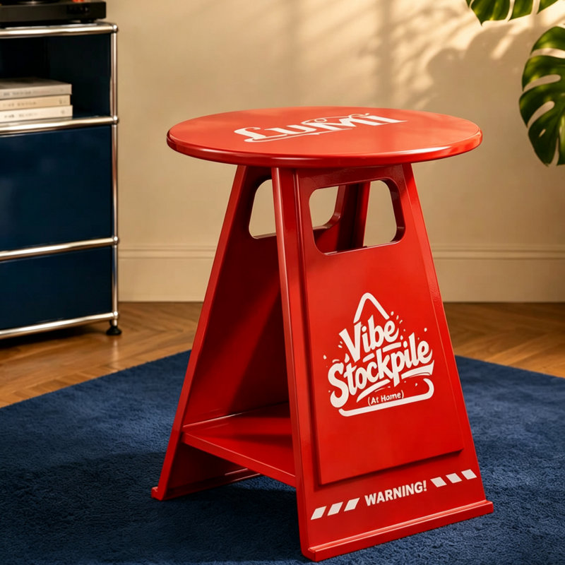 Table d'appoint ronde en métal, table de chevet mobile rouge avec étagère de rangement, table d'appoint moderne et peu encombrante pour salon, chambre, balcon et petit appartement