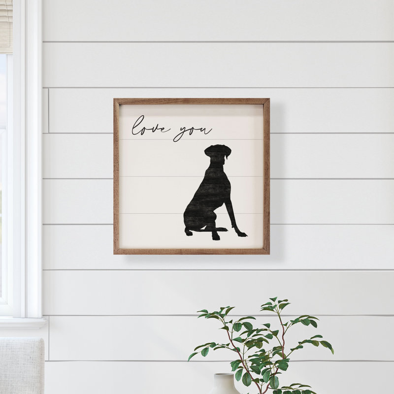 Love You Great Dane - blanc, H 8 po x l 8 po