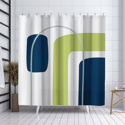 Hagan Geometric Shower Curtain